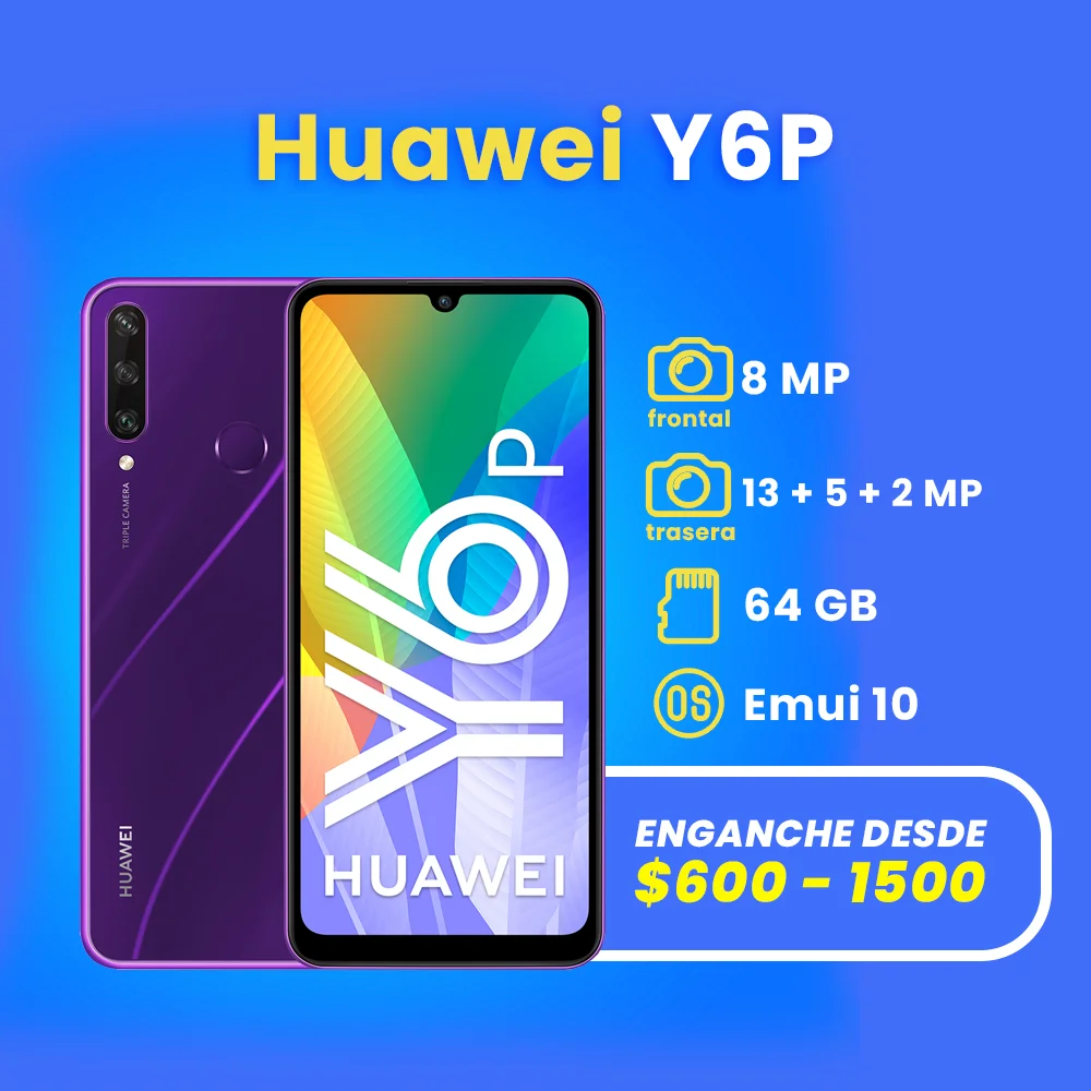 celulares a credito en apodaca huawei y6p