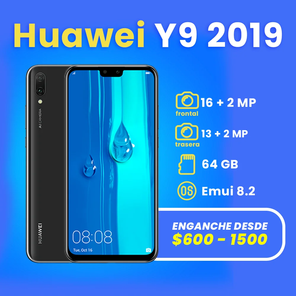 celulares a credito en apodaca huawei y9 2019