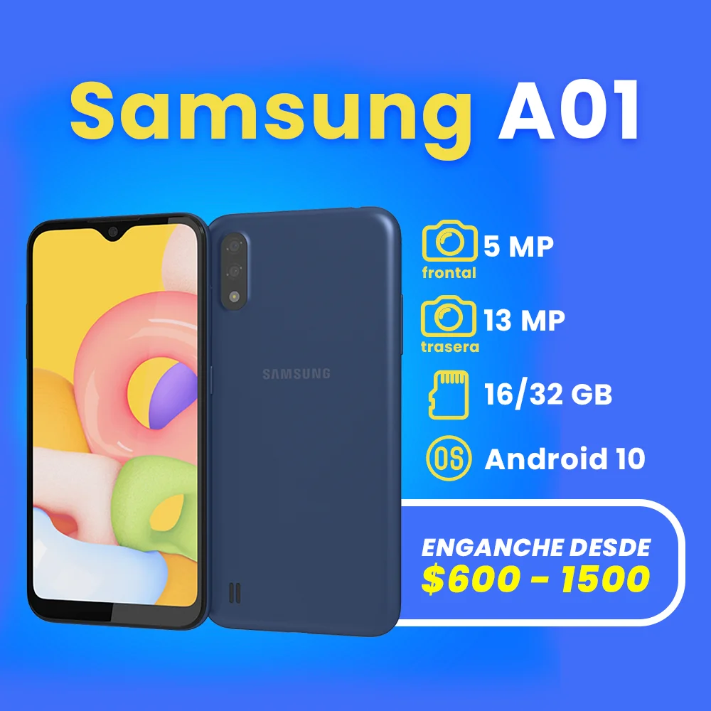 celulares a credito en apodaca samsung A01