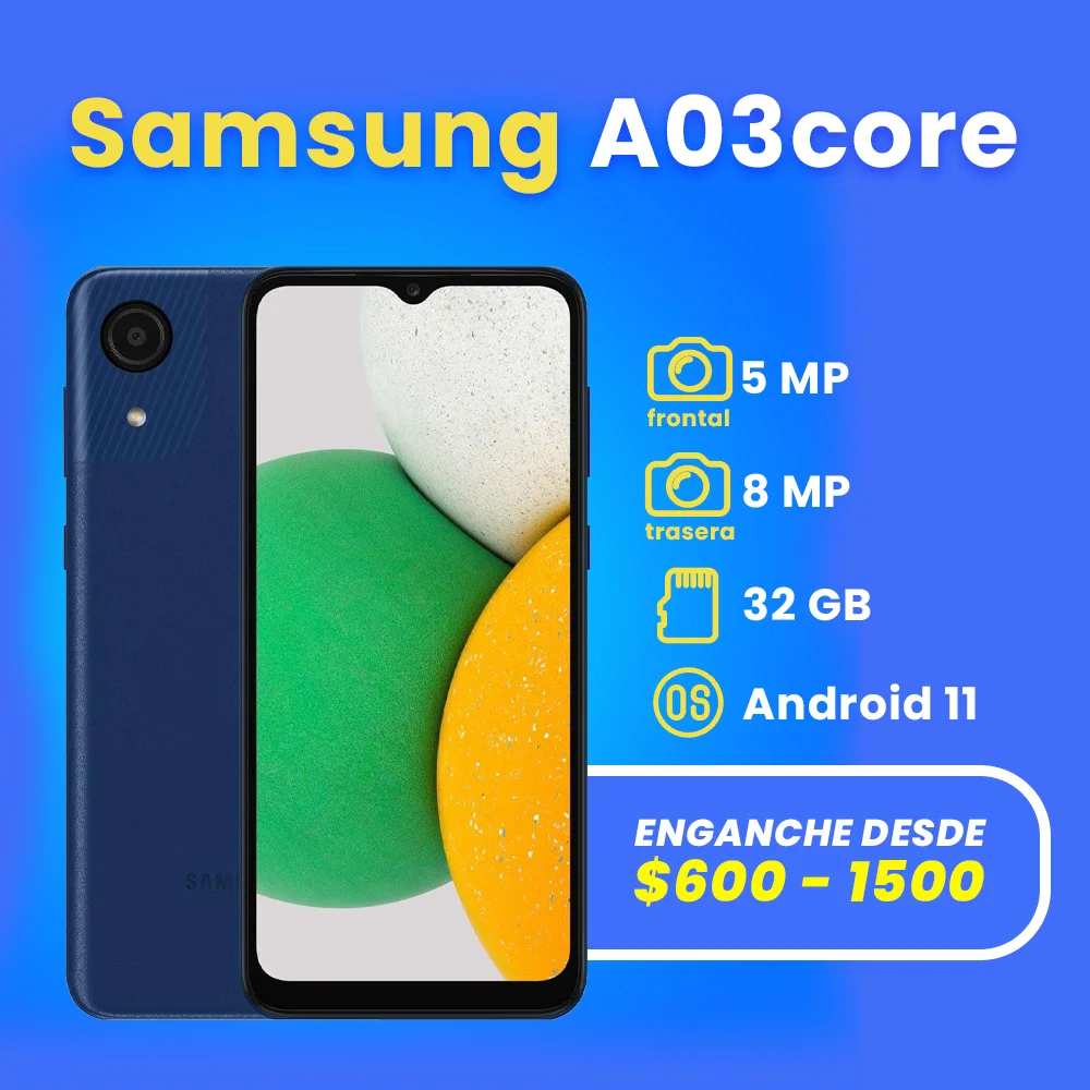 celulares a credito en apodaca samsung A03 CORE