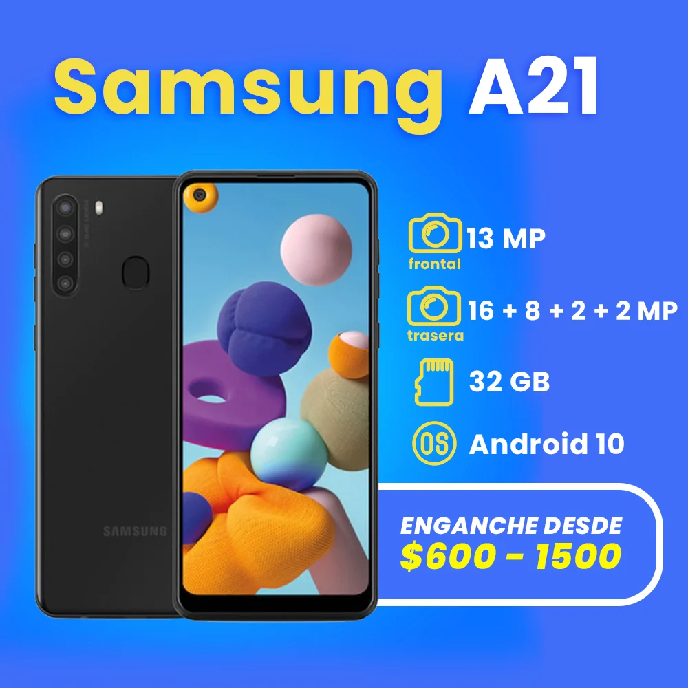 celulares a credito en apodaca samsung A21