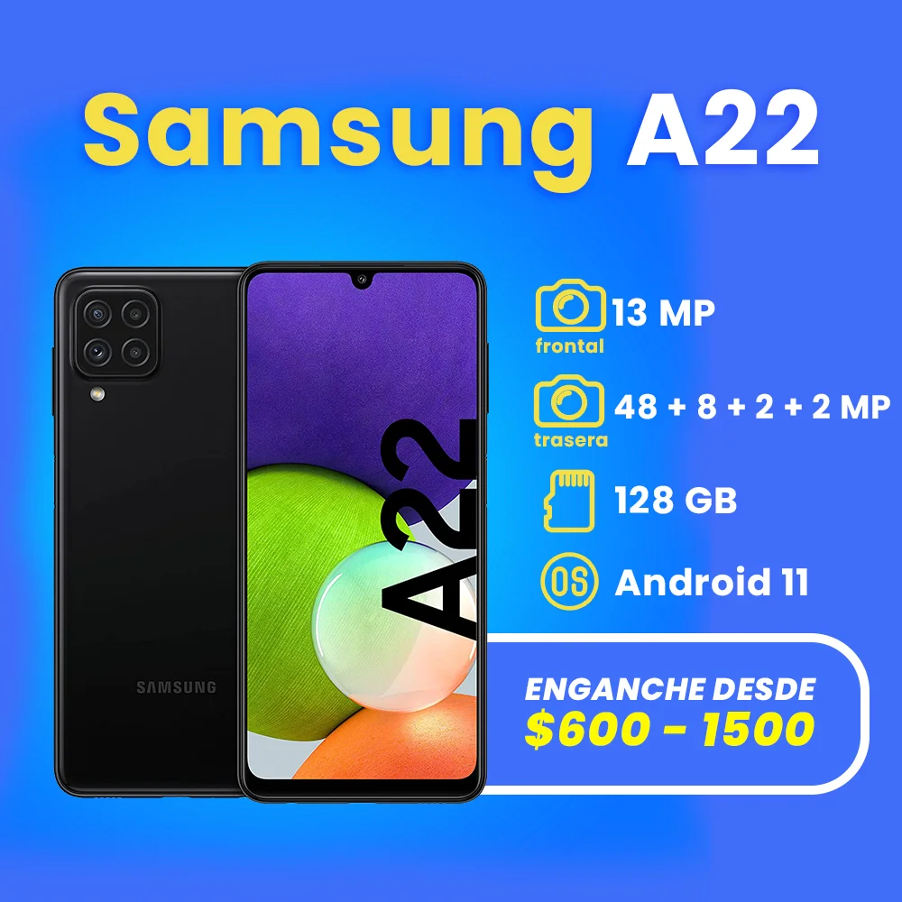 celulares a credito en apodaca samsung A22 (1)