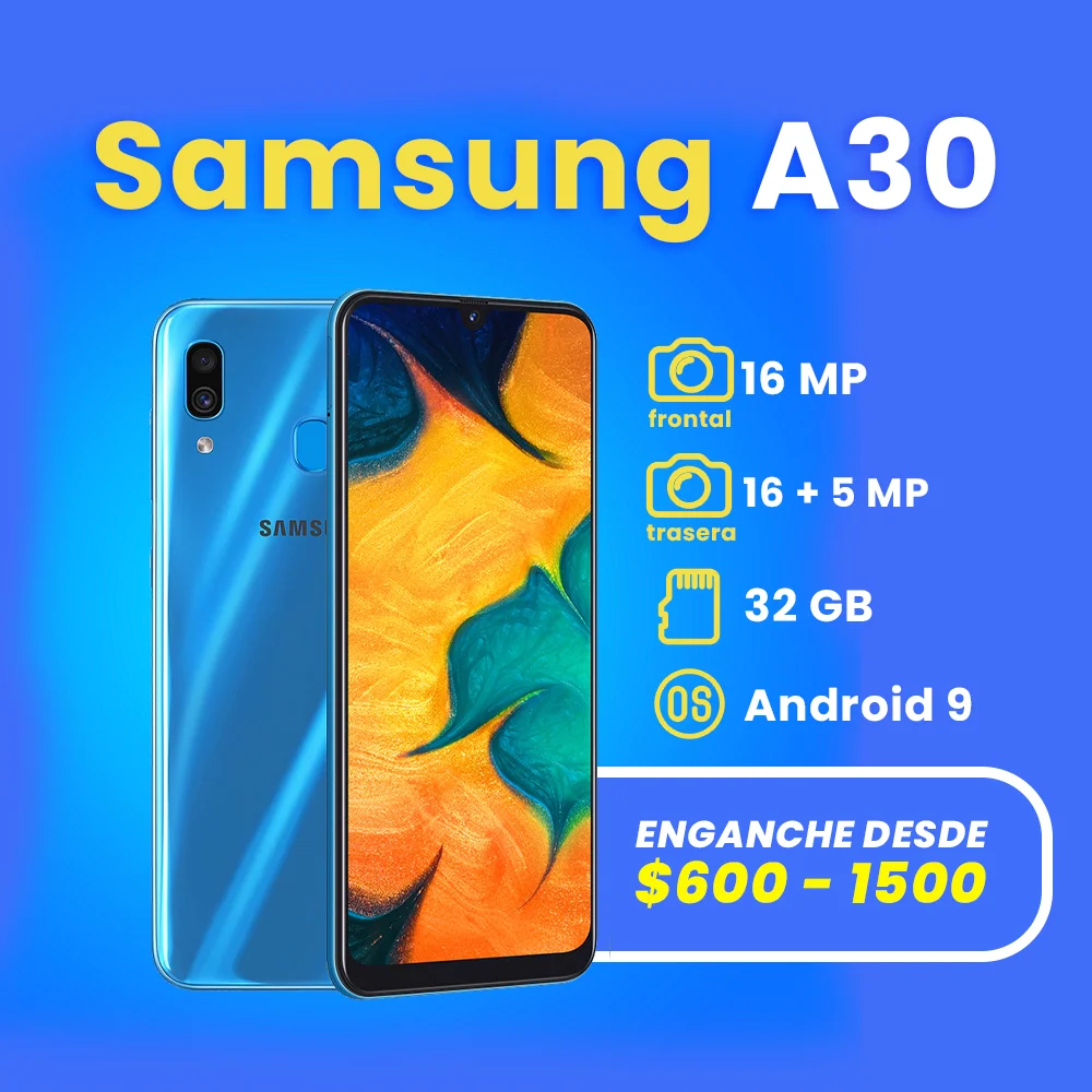 celulares a credito en apodaca samsung A30