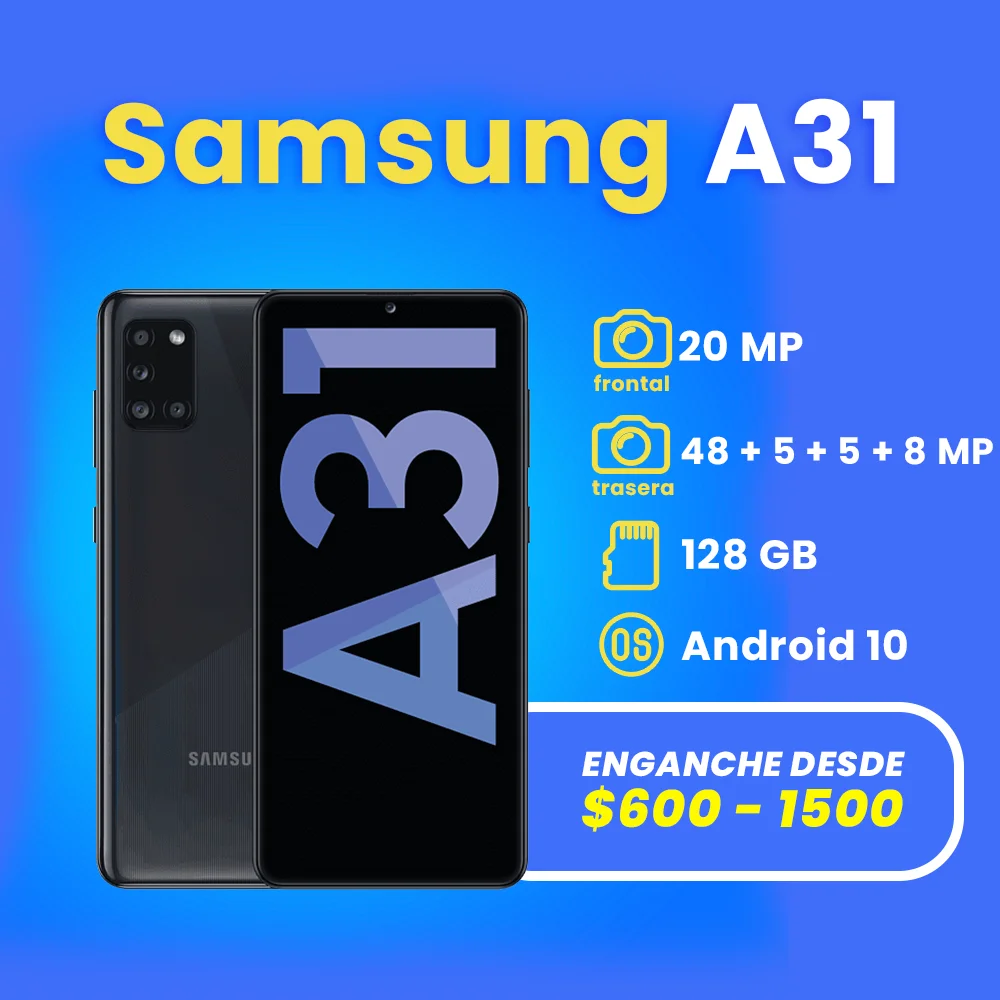 celulares a credito en apodaca samsung A31