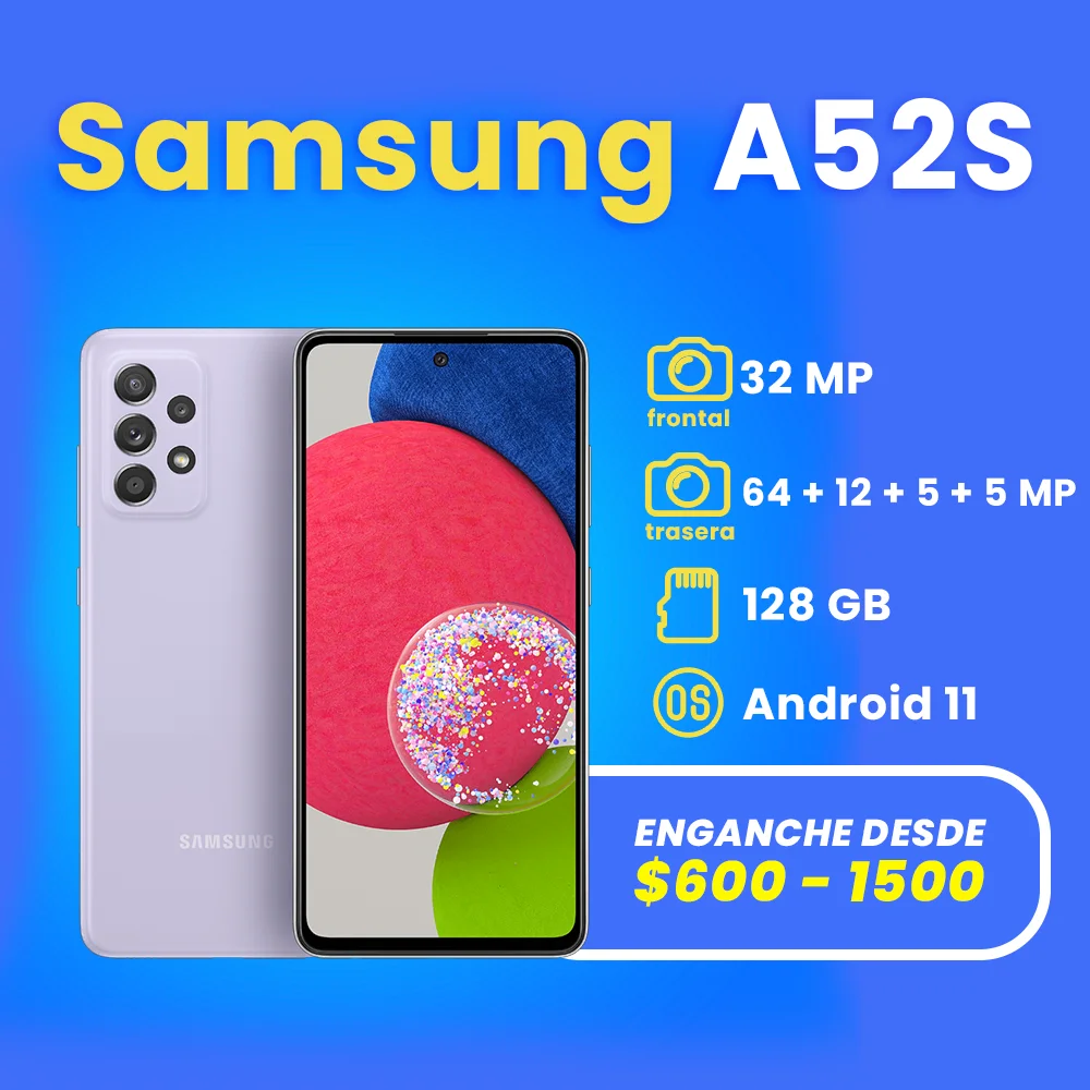 celulares a credito en apodaca samsung A52s