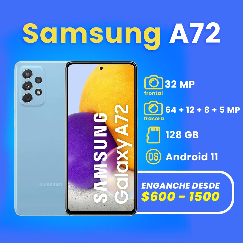 celulares a credito en apodaca samsung A72
