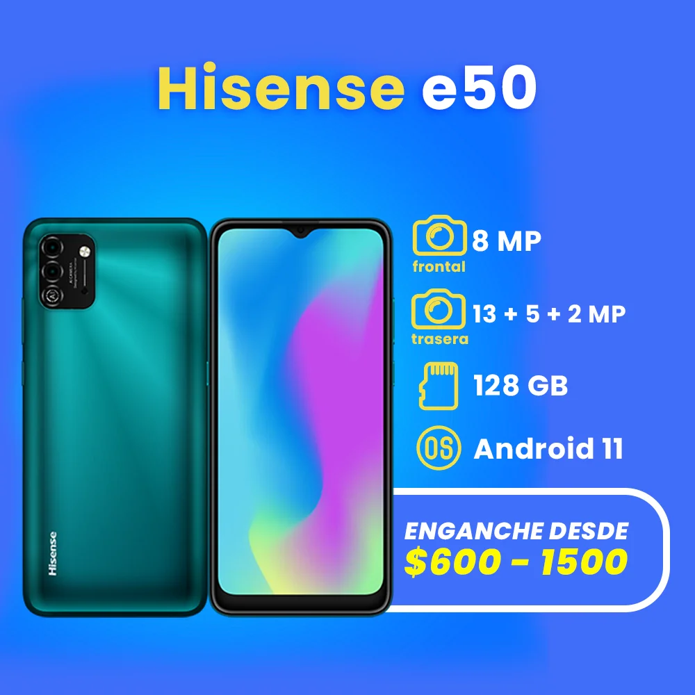 celulares a credito en apodaca Hisense e50