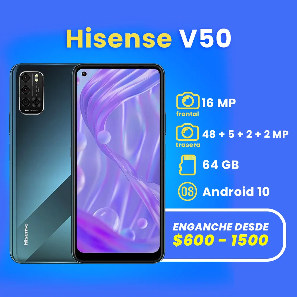 celulares a credito en apodaca Hisense v50