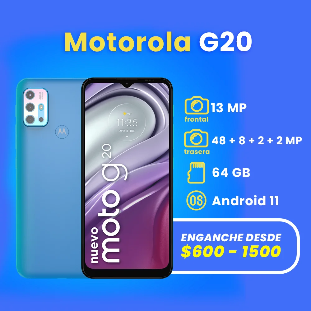 celulares a credito en apodaca motorola G20