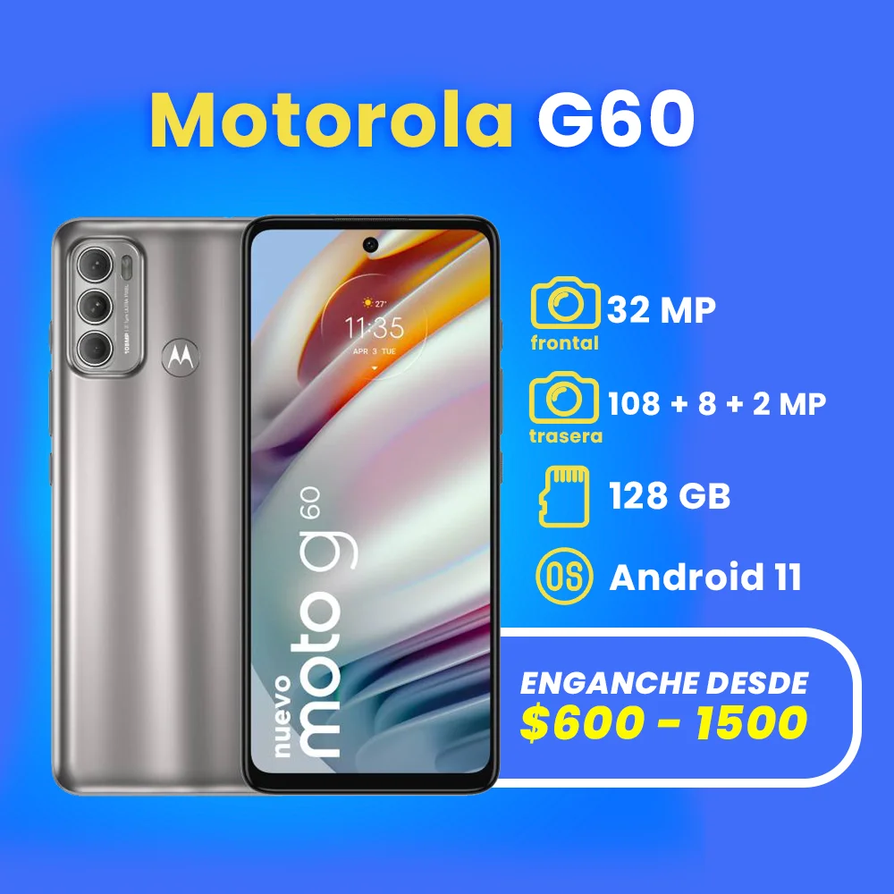 celulares a credito en apodaca motorola G60